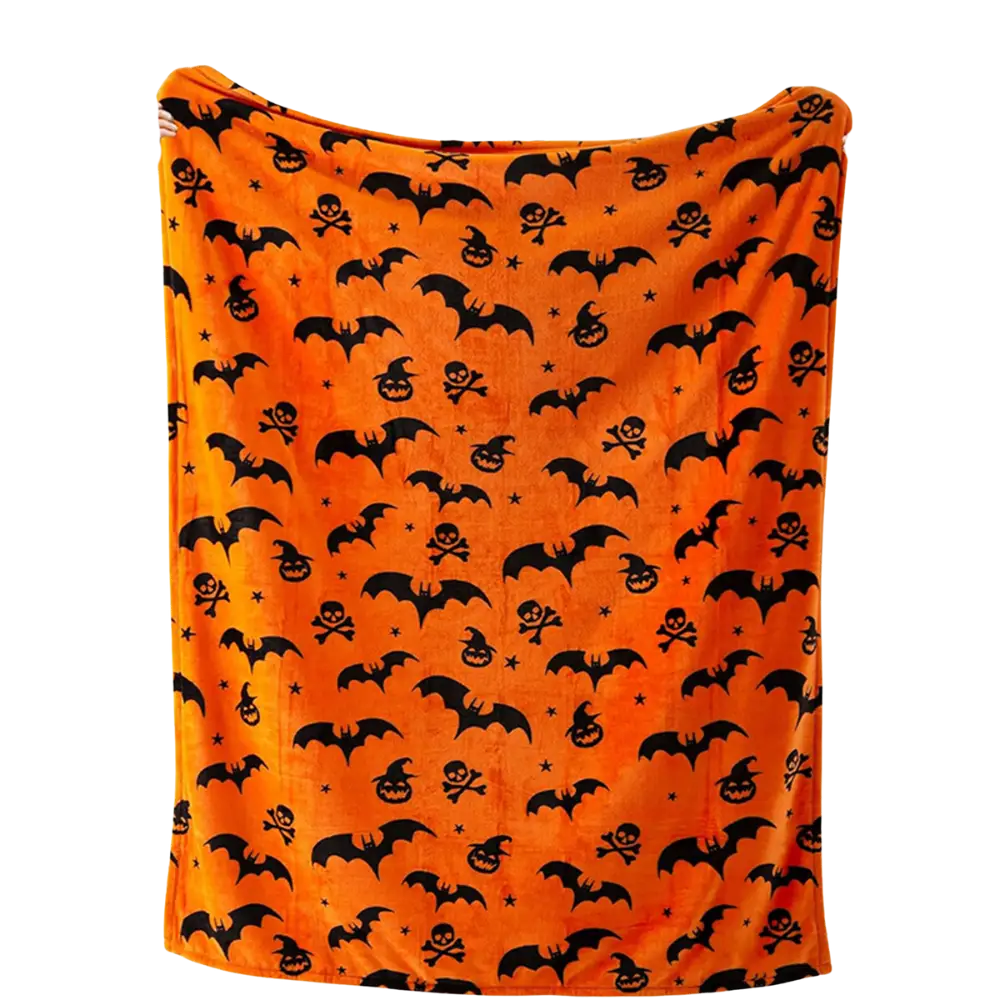 Bats Blanket Orange / 100cmx70cm