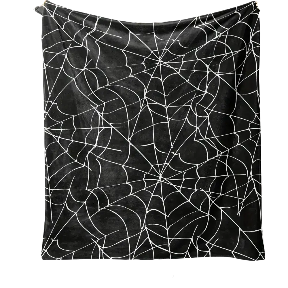 Spider Web Blanket Black / 100cmx75cm