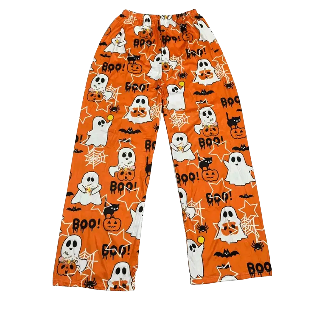 Ghost Pajama Pants - Orange / M
