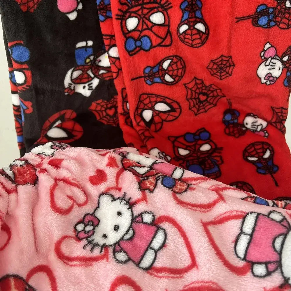 Hello Kitty And Spider Man Pajama Pants