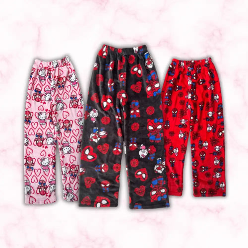 Hello Kitty And Spider Man Pajama Pants