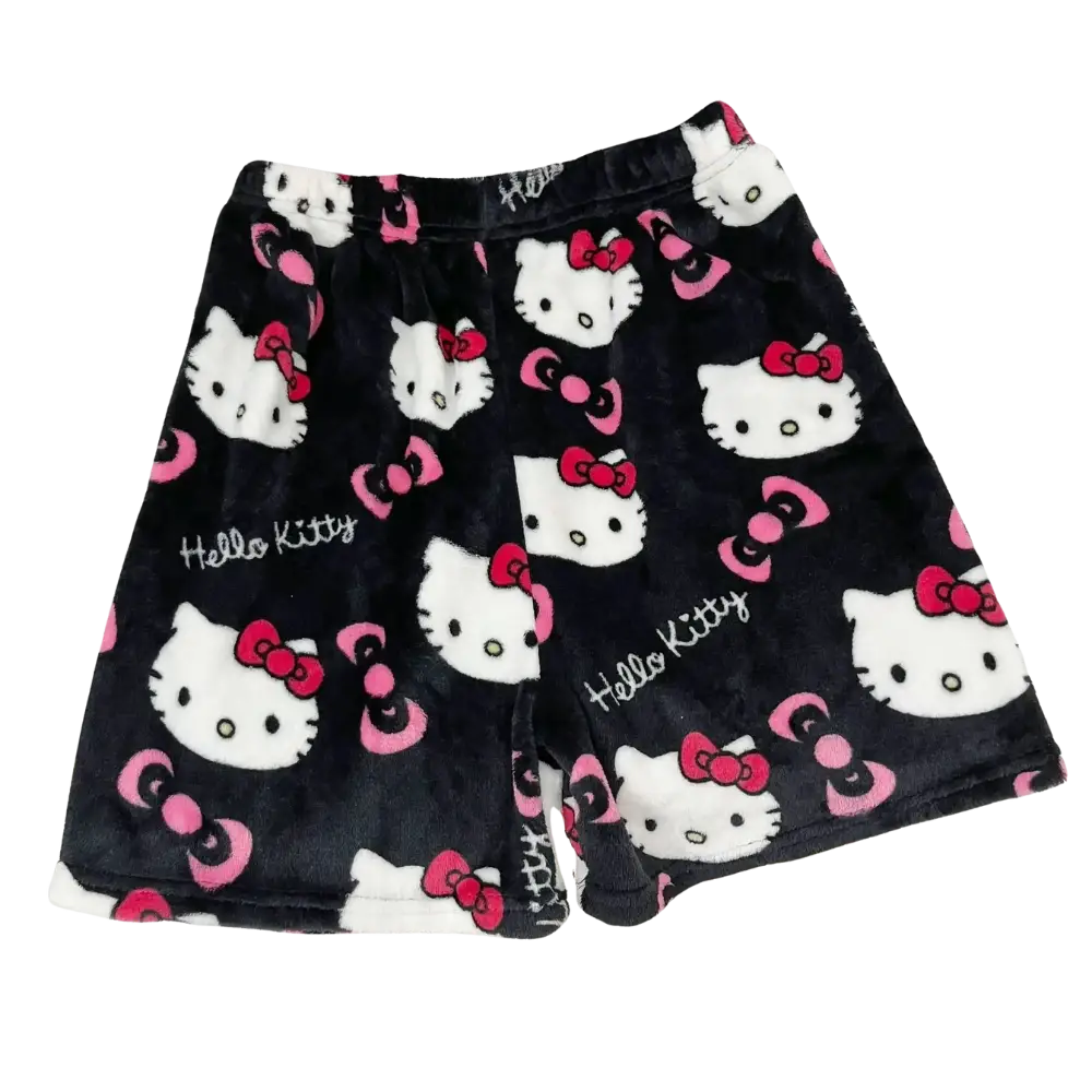 Hello Kitty Pajama Shorts - Black / M