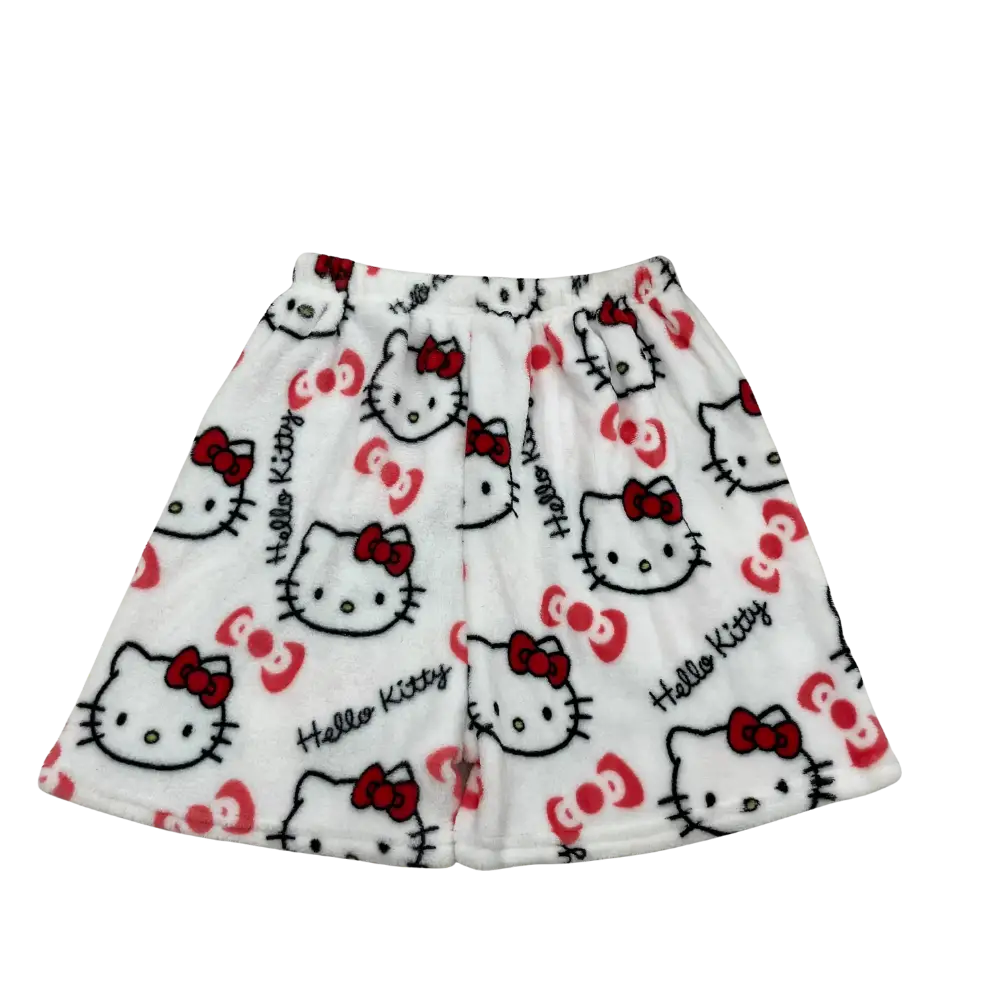 Hello Kitty Pajama Shorts - White / M
