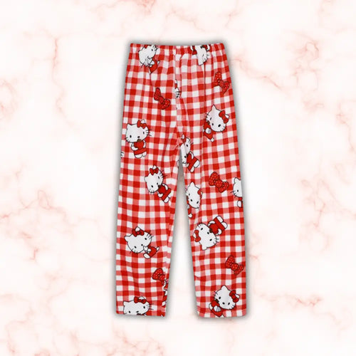 Plaid Hello Kitty Pajama Pants