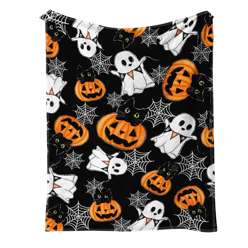 Pumpkin Blanket Black / 100cmx70cm