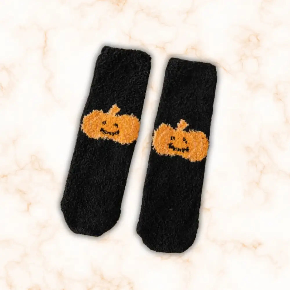 Pumpkin Socks Black / One Size