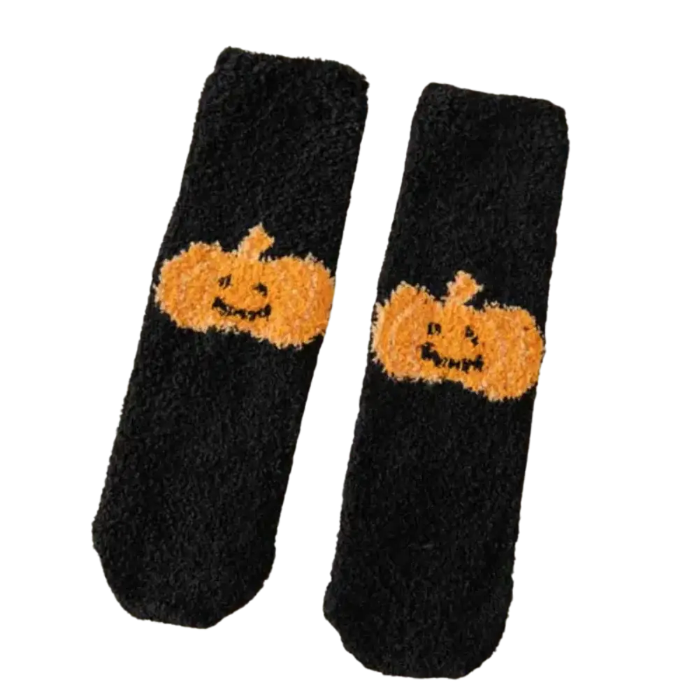 Pumpkin Socks Black / One Size