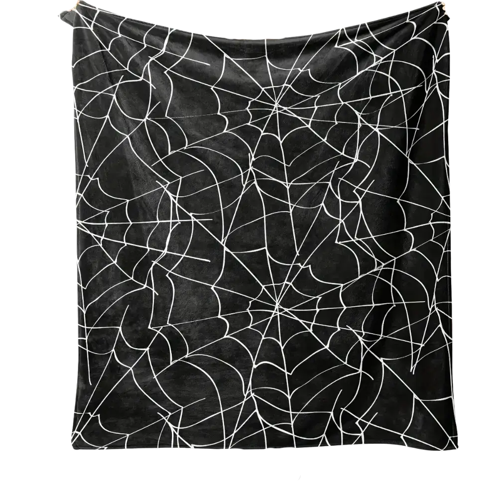 Spider Web Blanket Black / 100cmx75cm