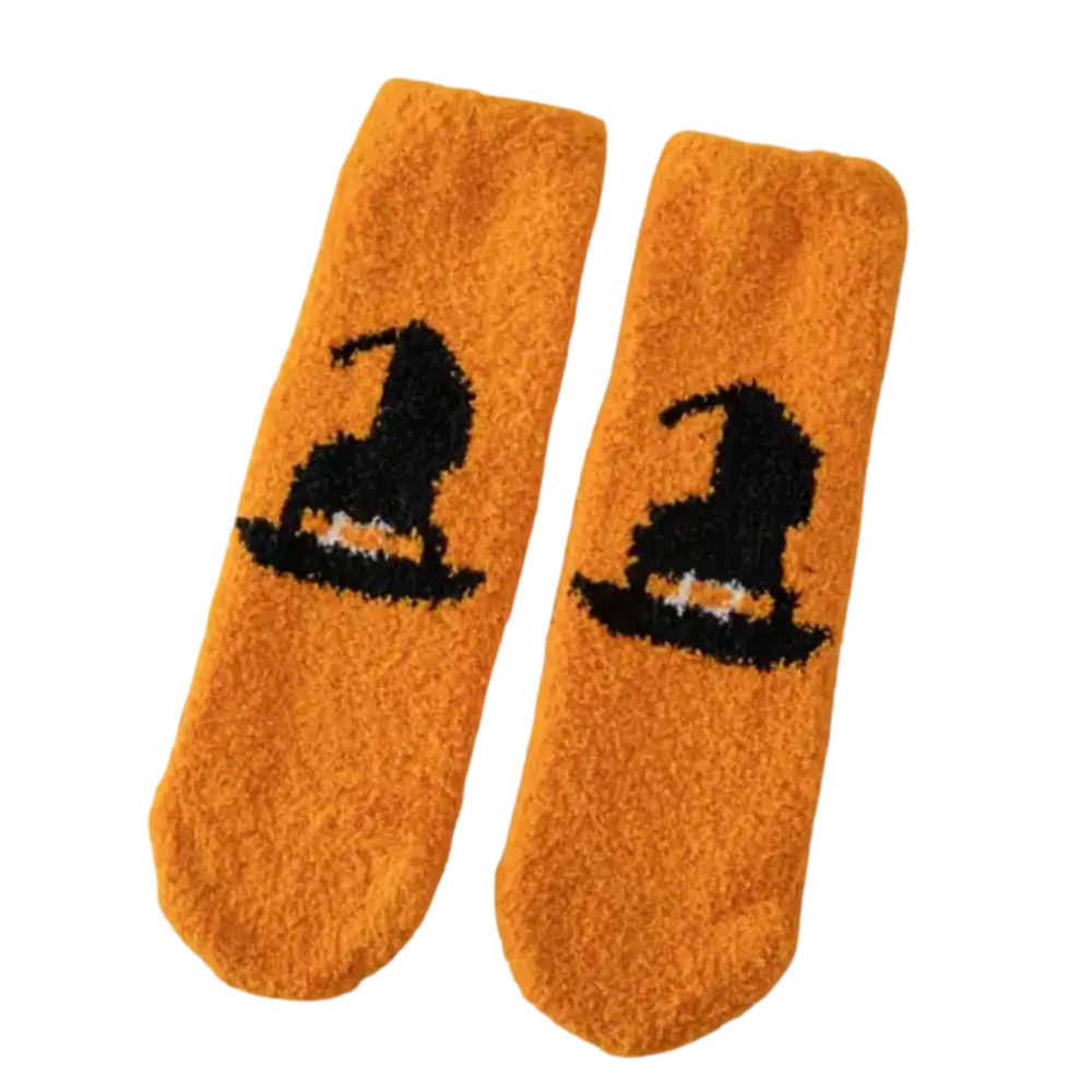 Witch Hat Socks Orange / One Size