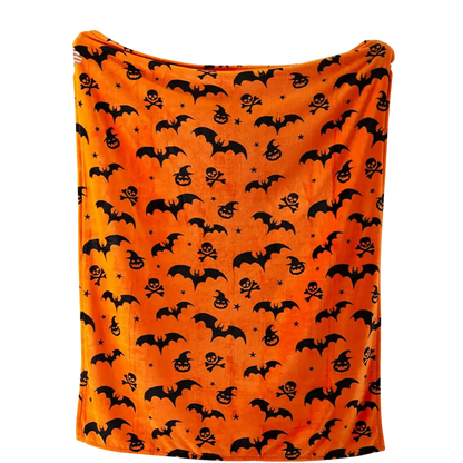 Bats Blanket Orange / 100cmx70cm