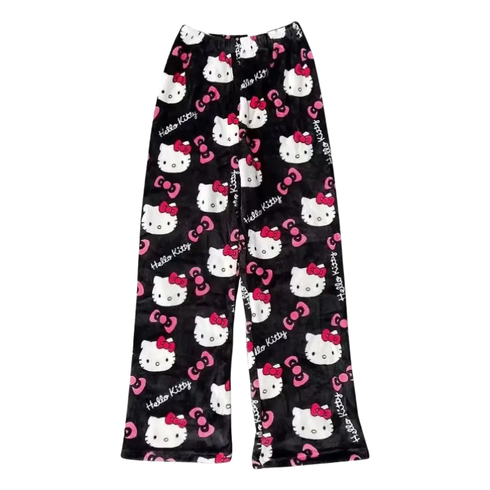 Hello Kitty Pajamas Pants Black / M