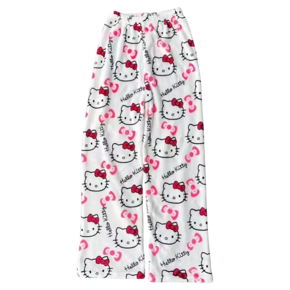 Hello Kitty Pajamas Pants White / M
